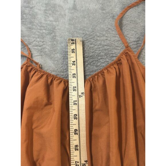 Absolutely Love It Dress Women’s 3X Orange Sundress Spaghetti Strap Ruffle Hem - Picture 8 of 9